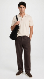 Linen pant brown