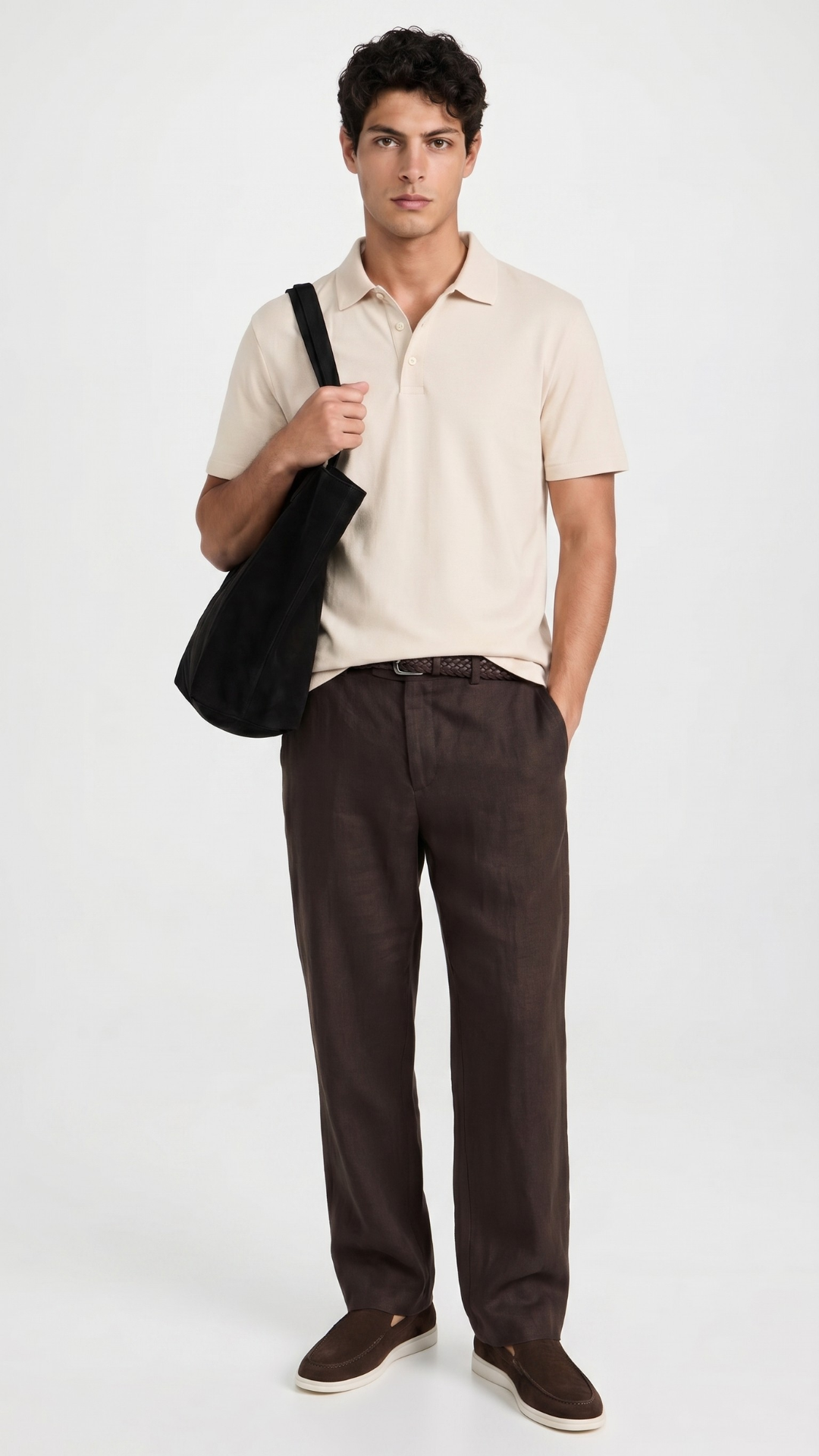 Linen pant brown