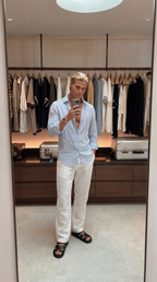 Linen striped shirt