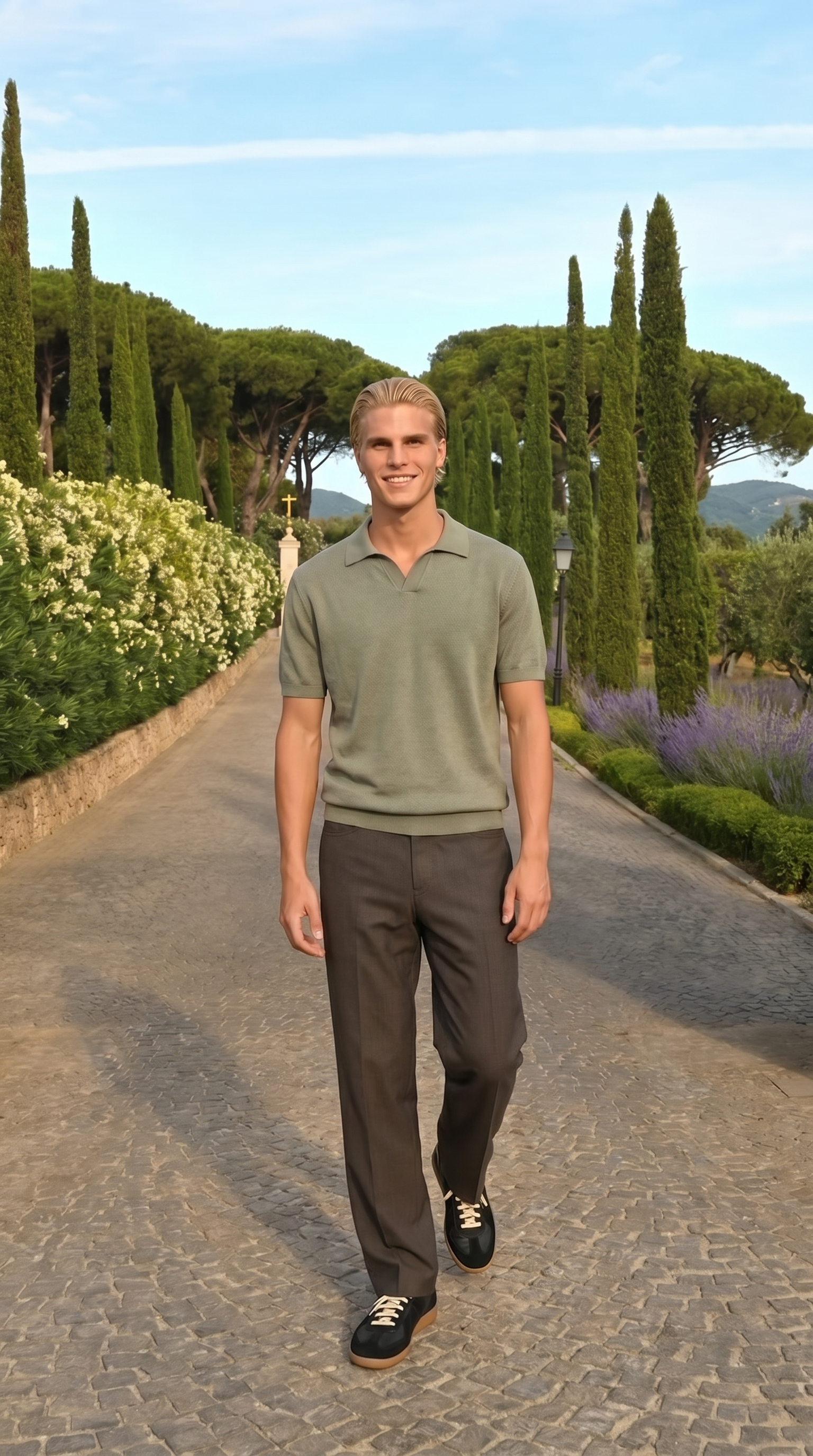 Relaxed fit pant brown