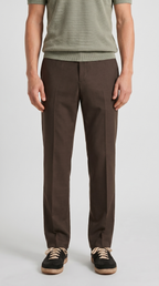 Relaxed fit pant brown