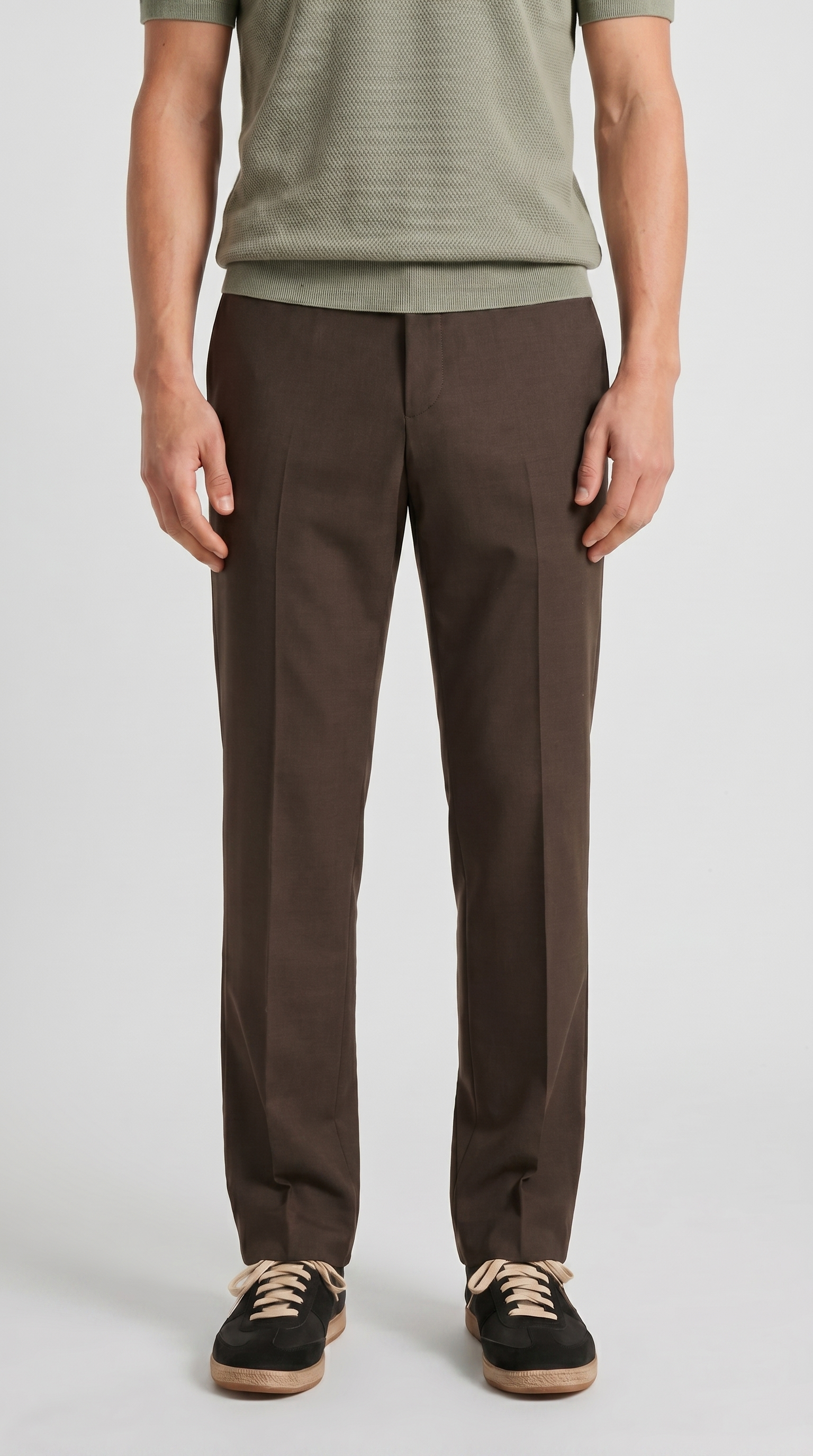 Relaxed fit pant brown