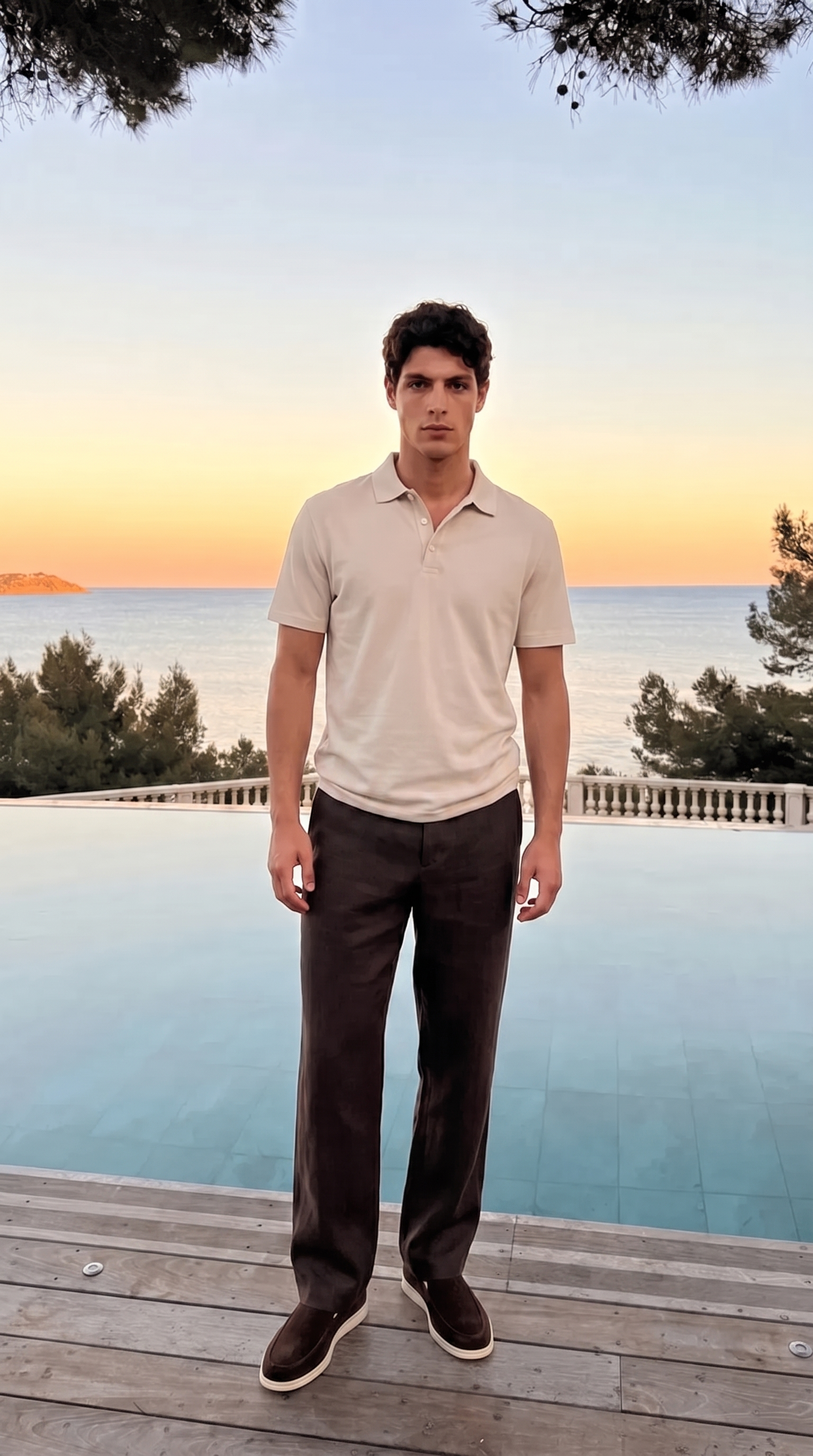 Linen pant brown